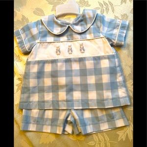 Peter Rabbit Classic Shadow Stitch Shortset
